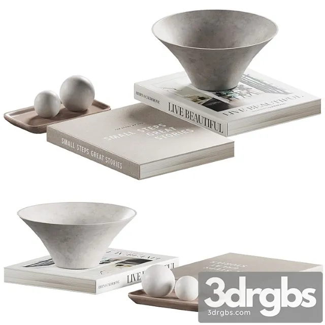 Decorative Coffee Table Set 21 2 3D Model Download