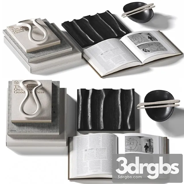 Decorative Coffee Table Set 35 3D Model Download