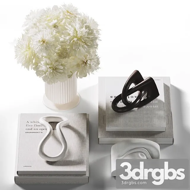 Decorative Coffee Table Set 37 3D Model Download