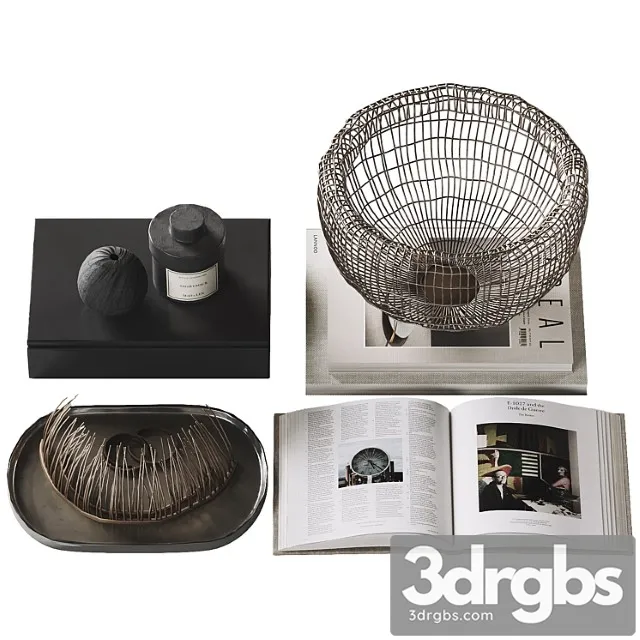 Decorative Coffee Table Set 38 3D Model Download