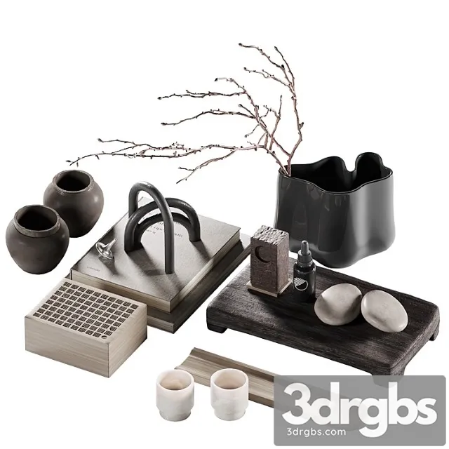 Decorative Coffee Table Set 45 3D Model Download