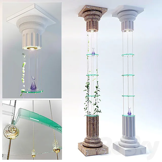 Decorative column – base 3DModel Decorative column – base 3DModel