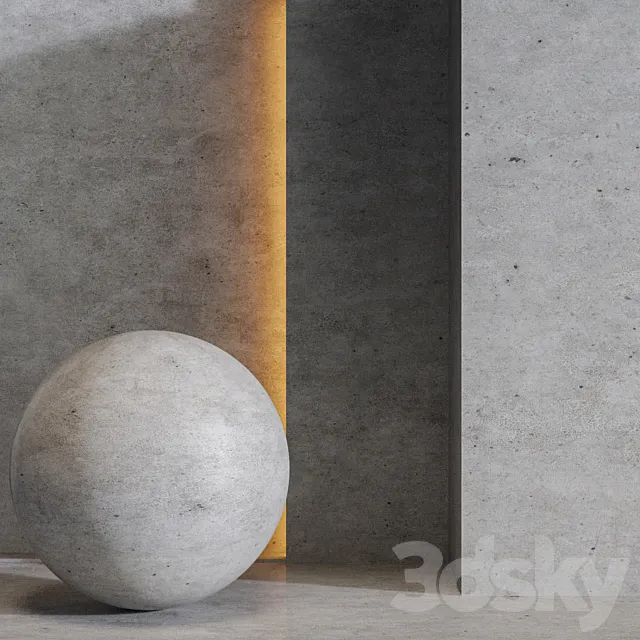 Decorative concrete. 3D Model Decorative concrete. 3D Model