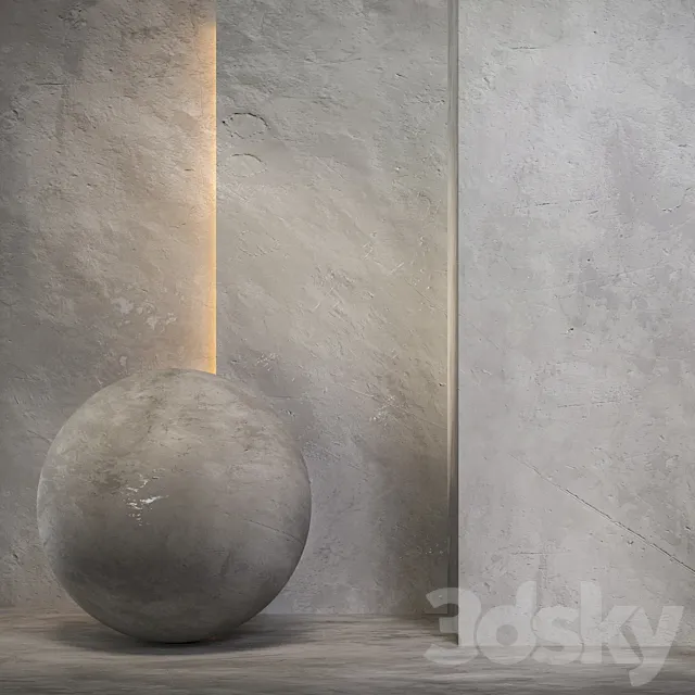 Decorative concrete. 3D Model