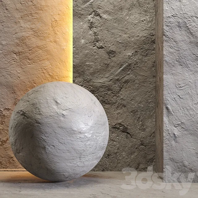 Decorative concrete. 3D Model