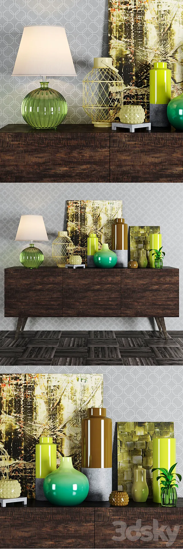 Decorative console tables 3DModel Decorative console tables 3DModel