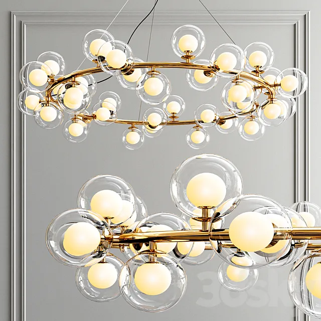 Decorative Contemporary Chandelier 3DModel