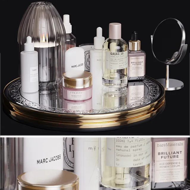 Decorative cosmetics set 3DModel