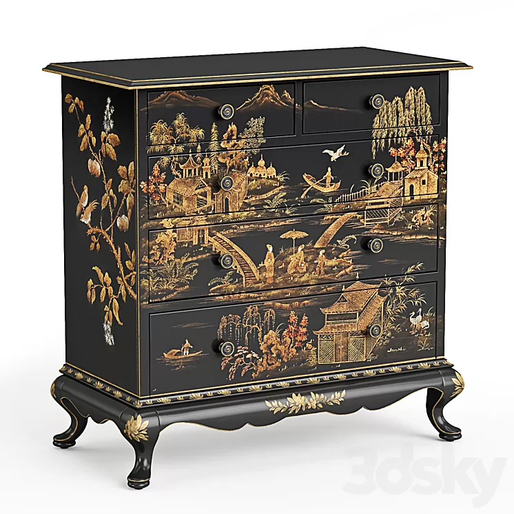 DECORATIVE CRAFTS AUSTIN CHEST 3D Model DECORATIVE CRAFTS AUSTIN CHEST 3D Model