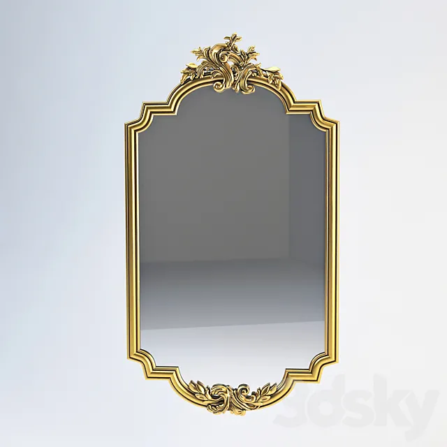 Decorative crafts mirror 1924 3D Model Decorative crafts mirror 1924 3D Model