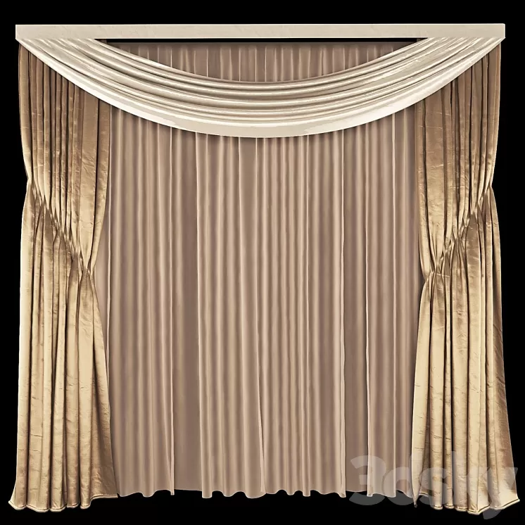 Decorative Curtains _6 3D Model