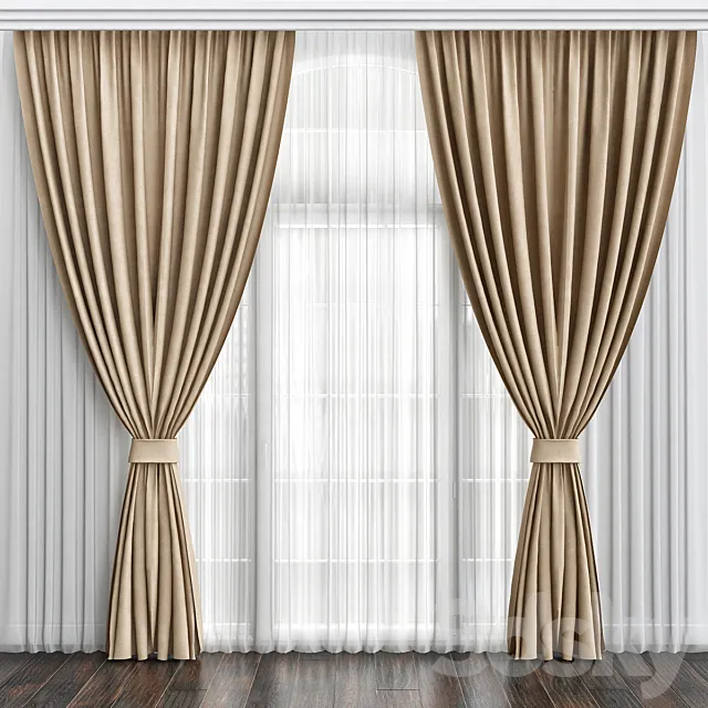 Decorative Curtains_2 3D Model
