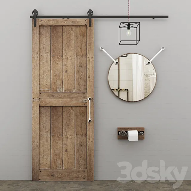 Decorative elements in the style of LOFT for bathrooms 3D Model Decorative elements in the style of LOFT for bathrooms 3D Model