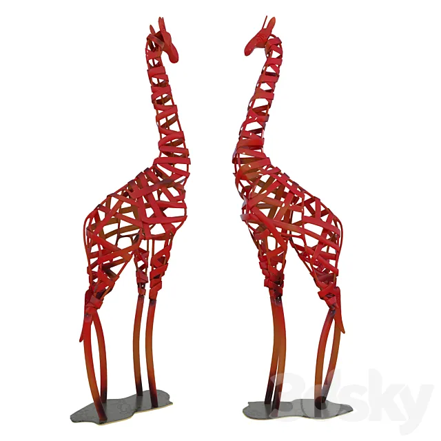 Decorative figurine giraffe 3D Model Decorative figurine giraffe 3D Model