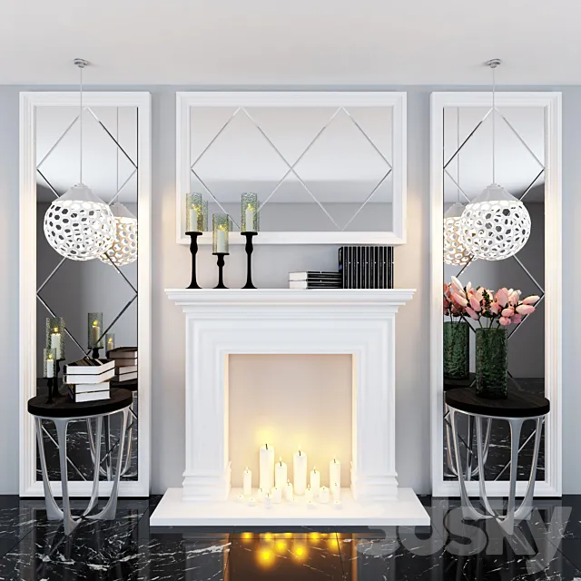 Decorative fireplace 3D Model Decorative fireplace 3D Model