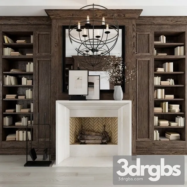 Decorative Fireplace 3D Model Download