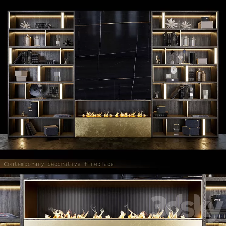 decorative fireplace 3D Model decorative fireplace 3D Model