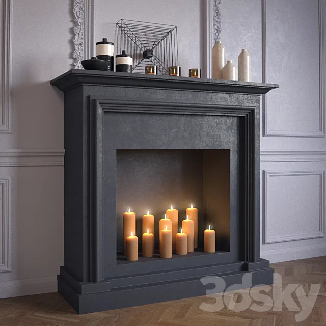 Decorative fireplace 3DModel