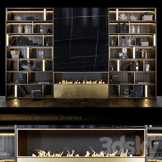 decorative fireplace 3DModel