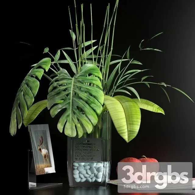 Decorative Flower Vase Set 7 3D Model Download