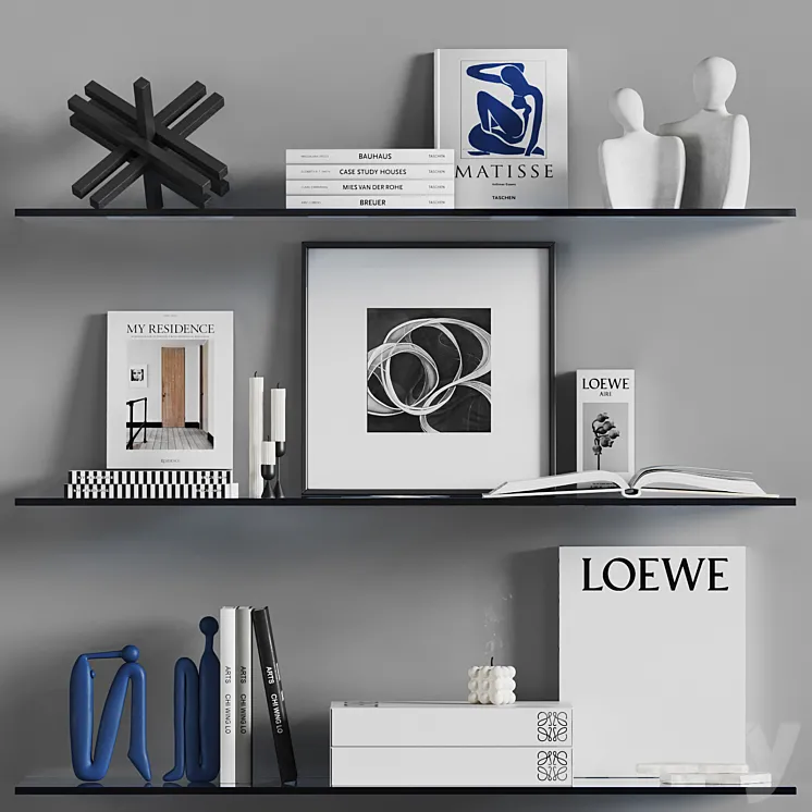 Decorative Fluid Set 3D Model Free Download