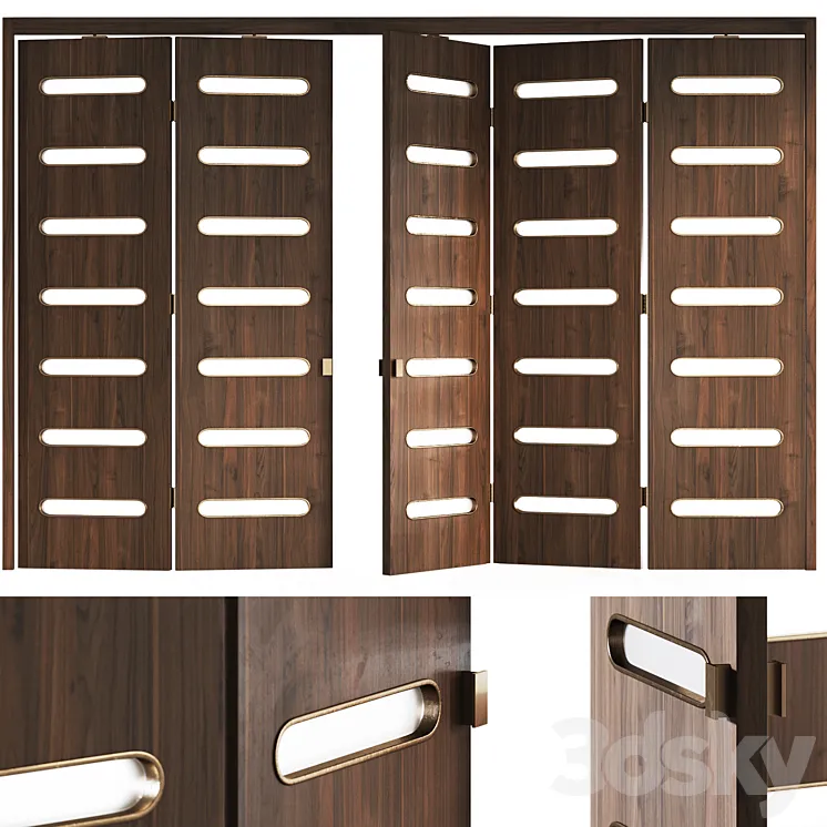 Decorative folding doors Mobius 2 3D Model Free Download