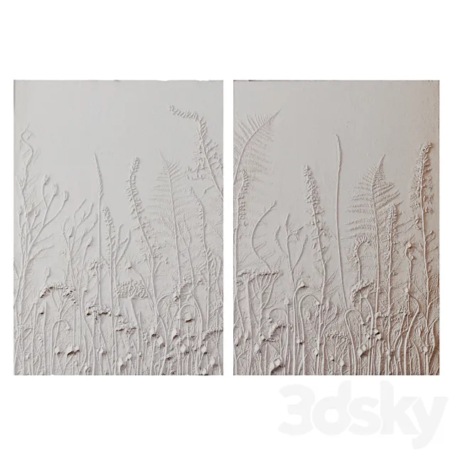 Decorative gypsum panel 9 3D Model Decorative gypsum panel 9 3D Model