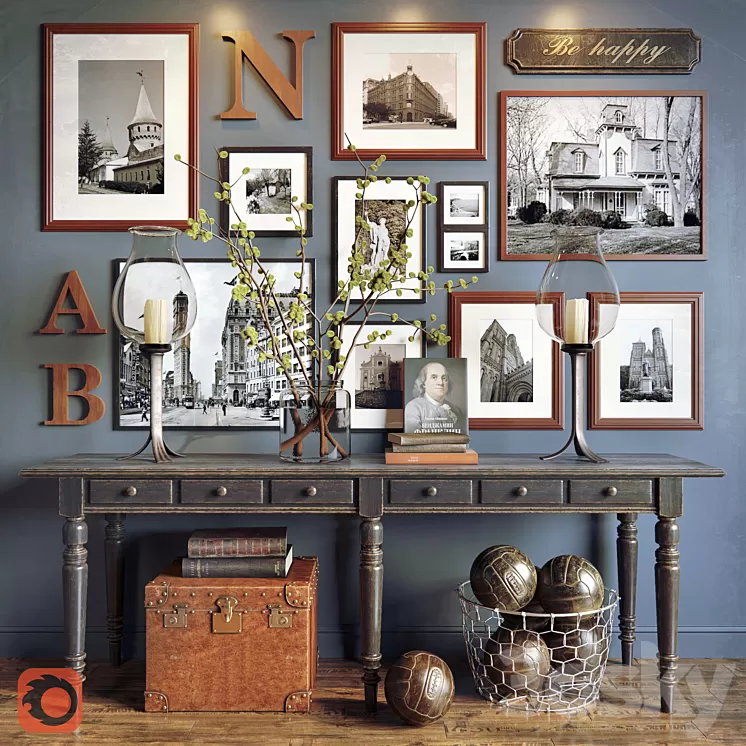 Decorative Home Sets 1 3D Model