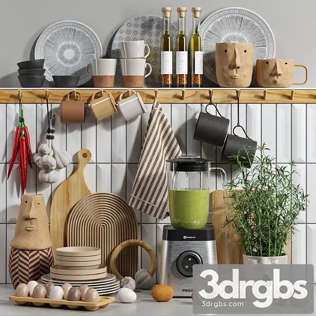 Decorative kitchen set 04 Decorative kitchen set 04