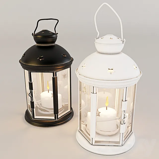 Decorative lanterns 3D Model Decorative lanterns 3D Model