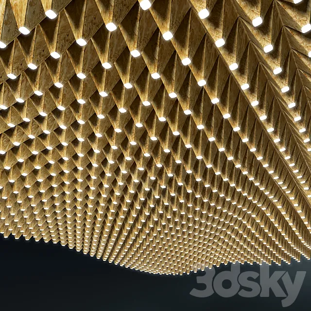 Decorative LED ceiling 3D Model Decorative LED ceiling 3D Model