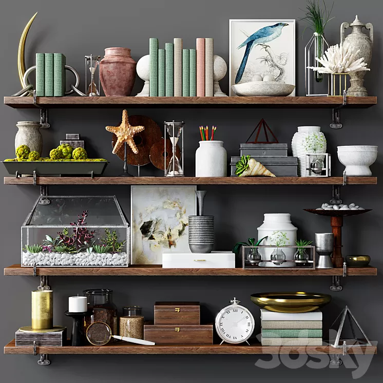 Decorative loft set 3D Model