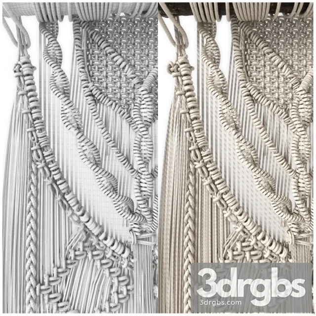 Decorative Macrame 3D Model Download Decorative Macrame 3D Model Download