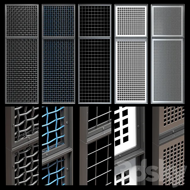 Decorative metal lattices – Quad 3D Model Decorative metal lattices – Quad 3D Model