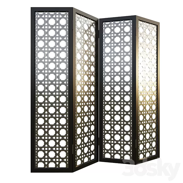 Decorative metal screen 3D Model Decorative metal screen 3D Model