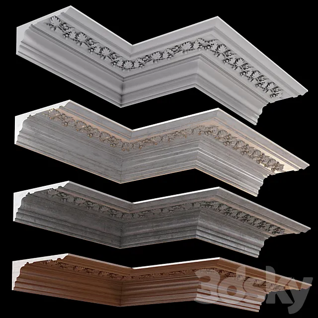 Decorative molding 03 3D Model Decorative molding 03 3D Model