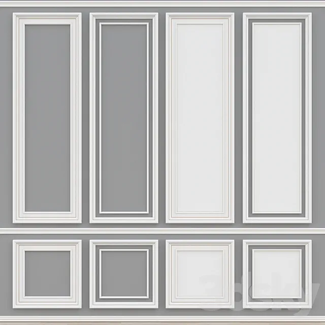 Decorative molding no. 008 3D Model Decorative molding no. 008 3D Model