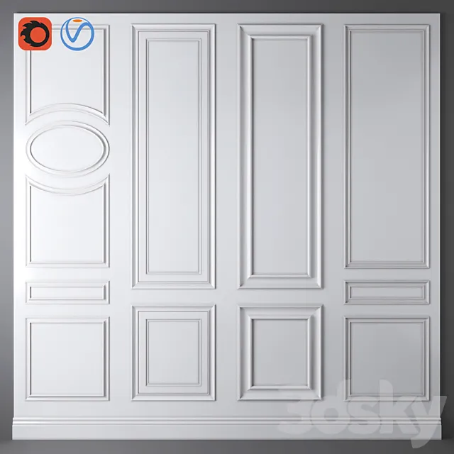 Decorative molding_010 3D Model Decorative molding_010 3D Model