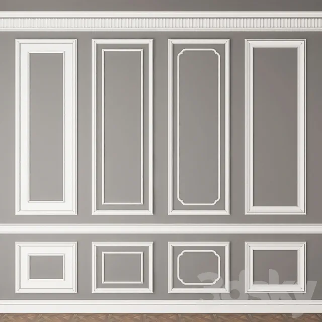 Decorative molding_012 3D Model Decorative molding_012 3D Model