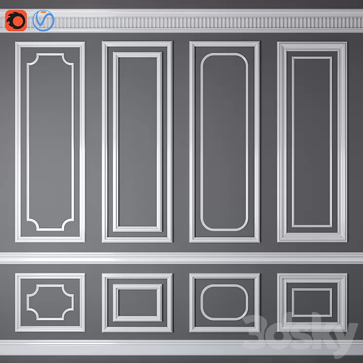 Decorative molding_07 3D Model Decorative molding_07 3D Model