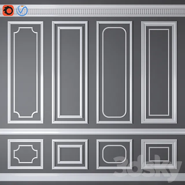 Decorative molding_07 3DModel Decorative molding_07 3DModel