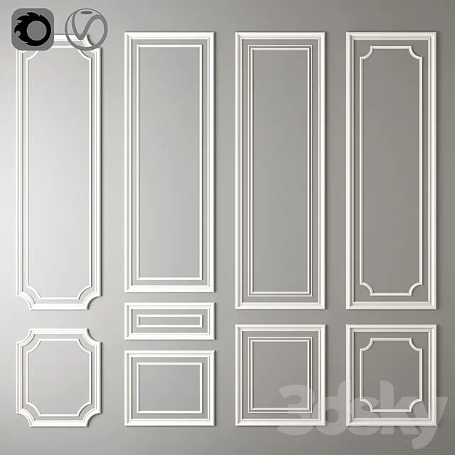 Decorative molding_09 3D Model Decorative molding_09 3D Model