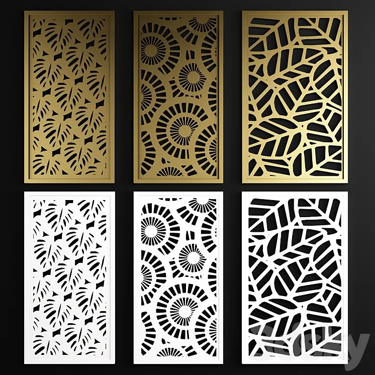 Decorative panel 22 3D Model Free Download