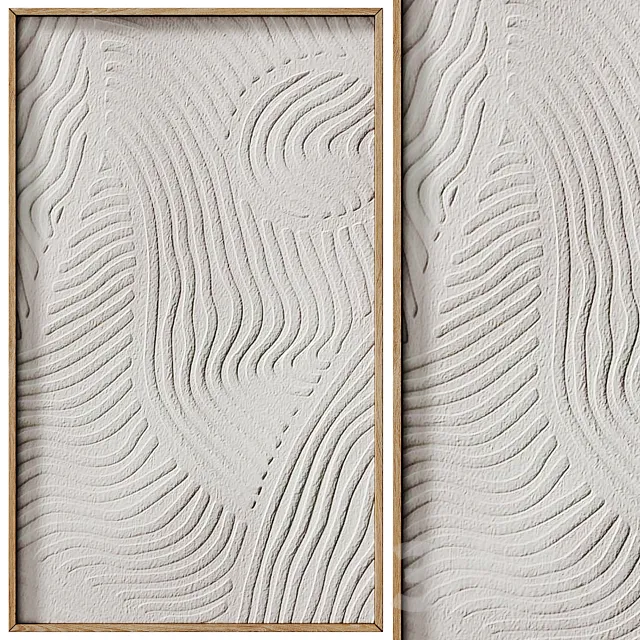 Decorative panel 3D ART RELIEF 20 3D Model