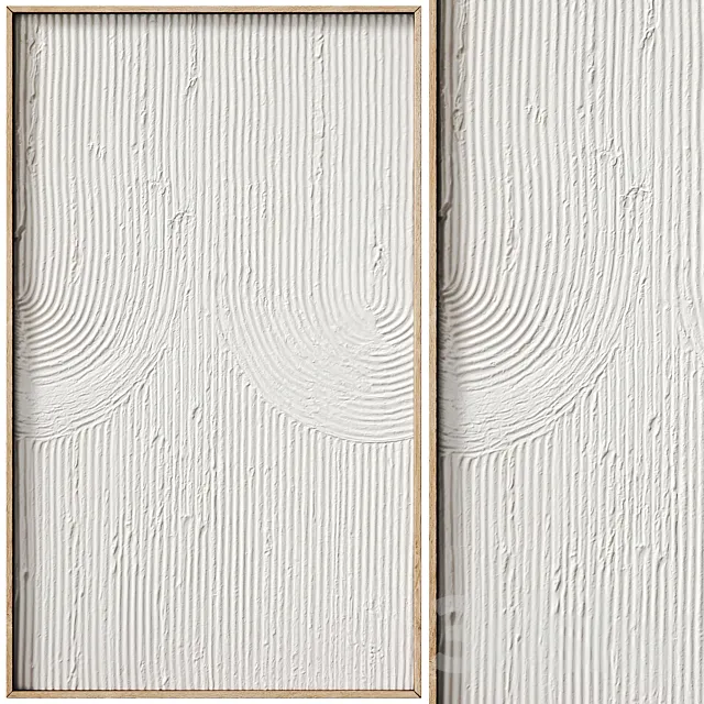 Decorative panel 3D ART RELIEF 36 3D Model