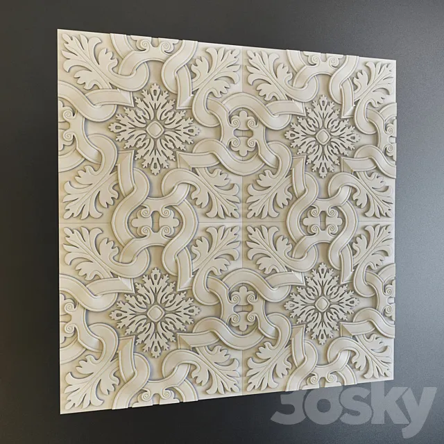 Decorative panel 744 3D Model