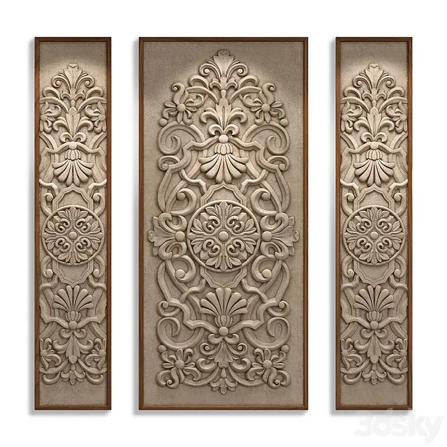 Decorative panel MEMORY 3D Model Decorative panel MEMORY 3D Model