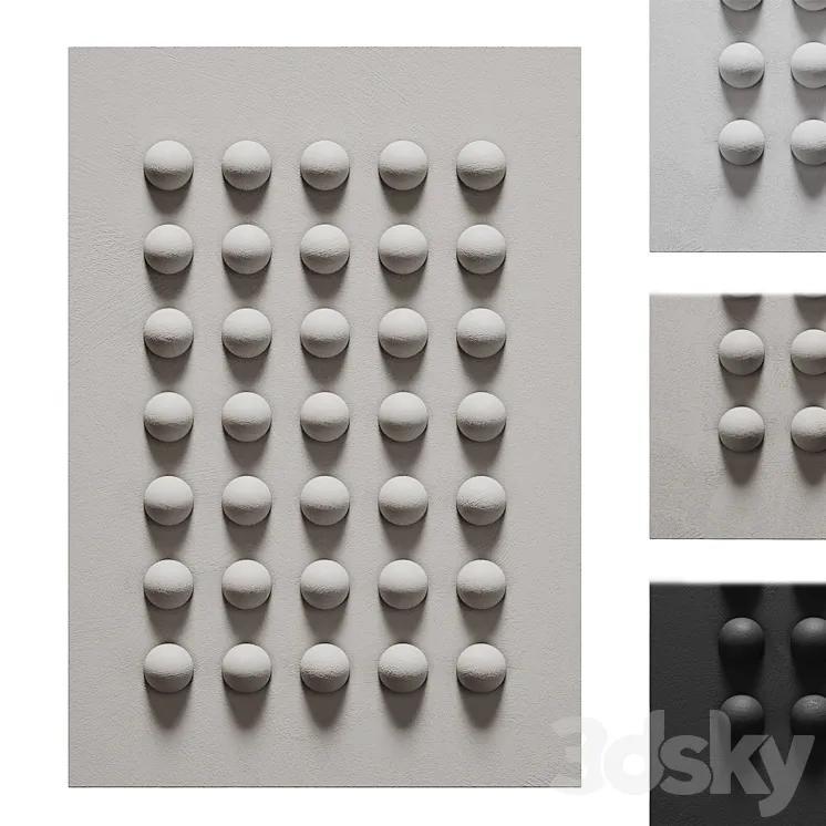 Decorative panel on the wall 26 3D Model Free Download