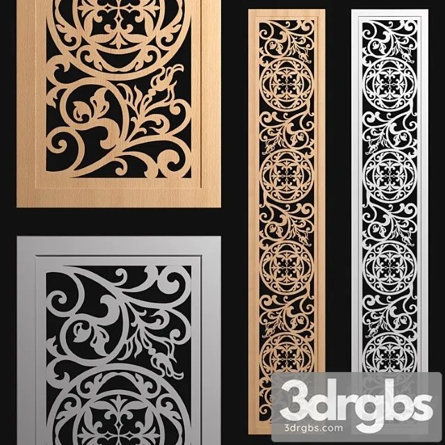 Decorative panel-partition №3 3D Model Download