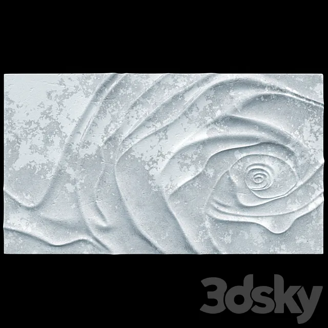 Decorative panel “Rose” 3D Model Decorative panel “Rose” 3D Model